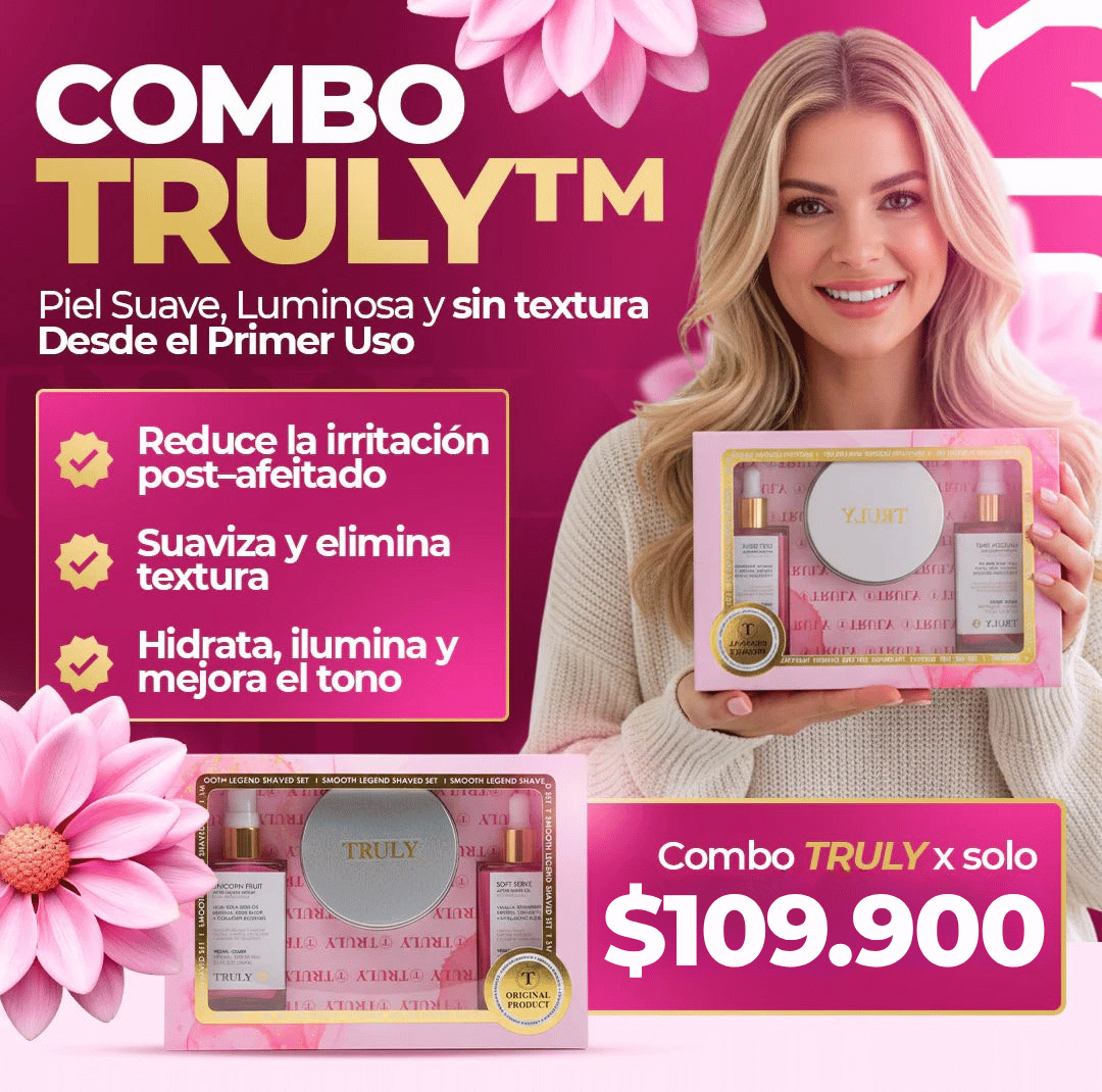Combo Truly - Suaviza, llumina y Elimina Textura Desde el Primer Uso